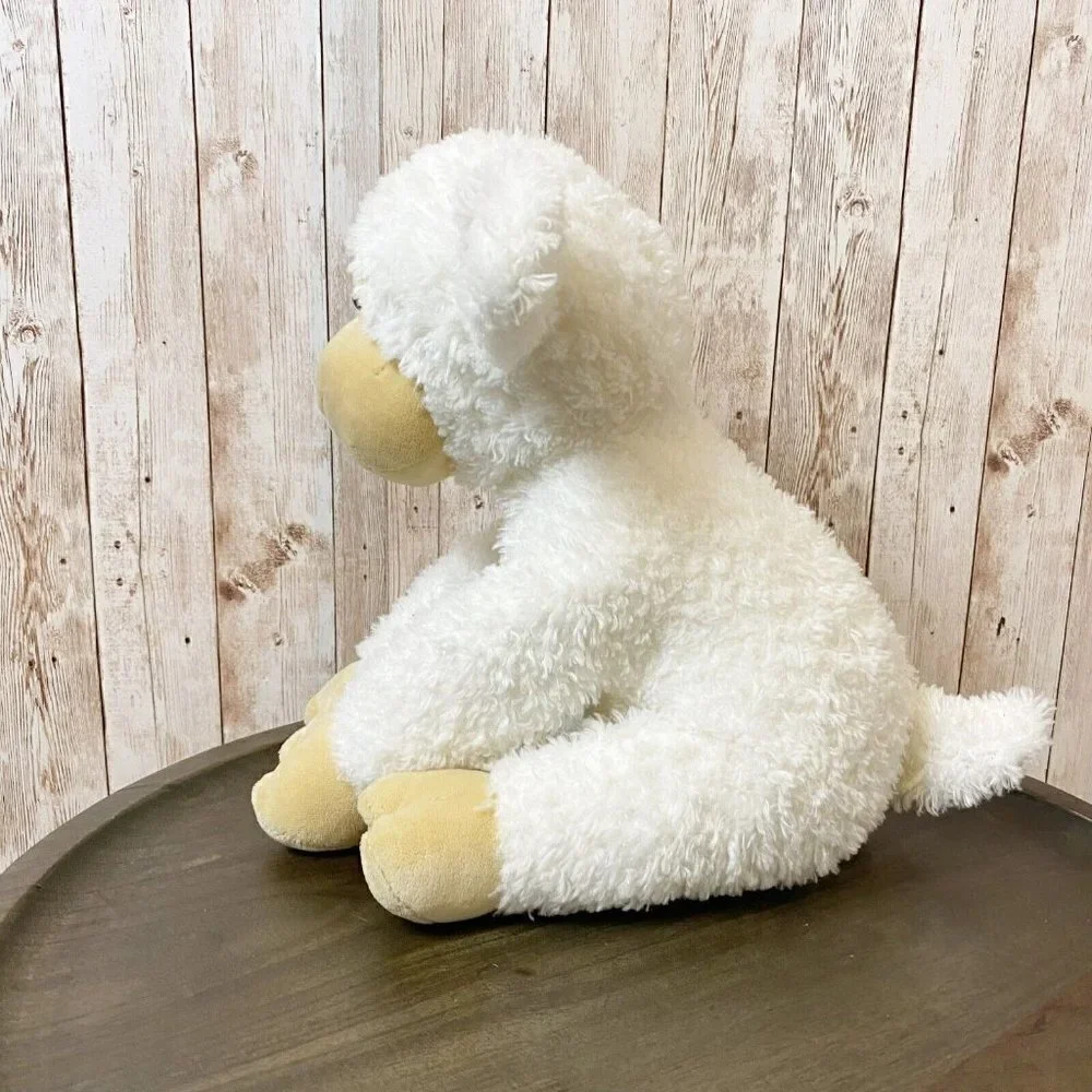 Gund Toys R Us 2009 Animal Alley Lamb Sheep White Tan Stuffed Toy Plush